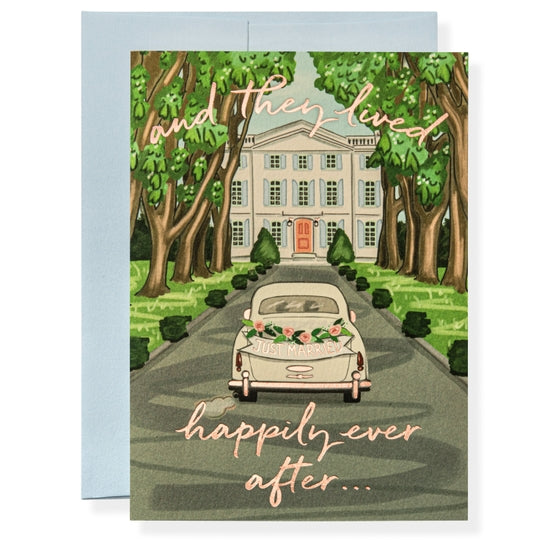 Just married wedding card