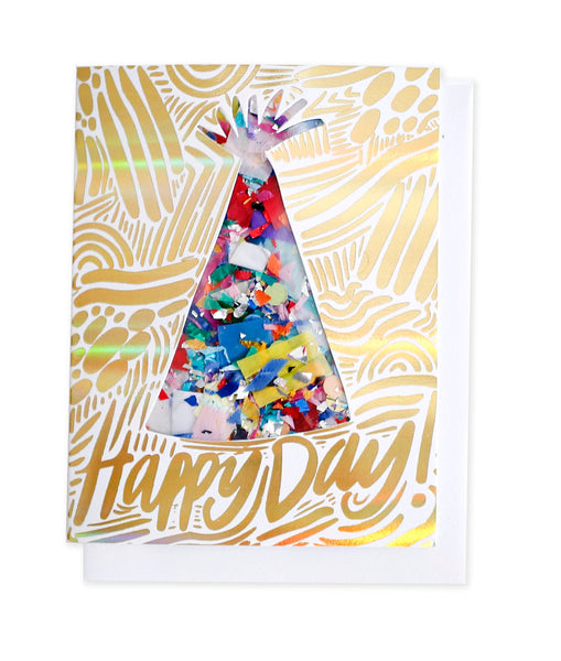Greeting Card - Happy Day Confetti Filled