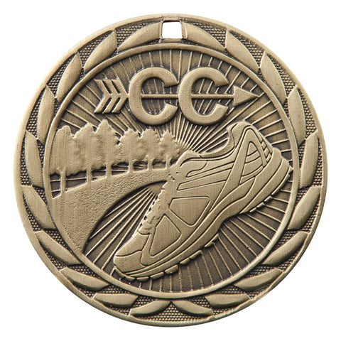 iron gold cross country medal