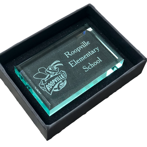 jade engraved paperweight