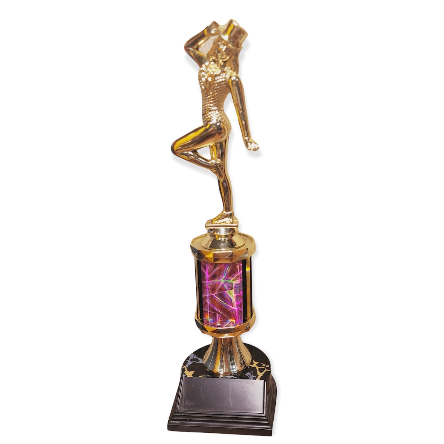 jazz dancer trophy with free engraved plate