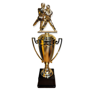 karate takedown trophy for karate black belt with free engraved plate