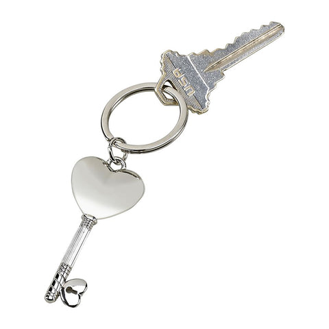 Personalized key to my heart keychain
