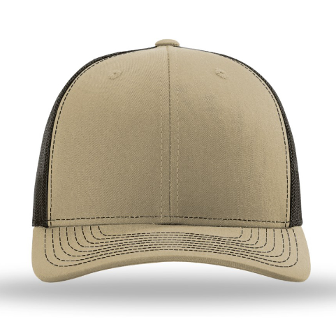 khaki/coffee richardson 112 trucker hat