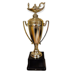 gold lamp of knowledge cup trophy