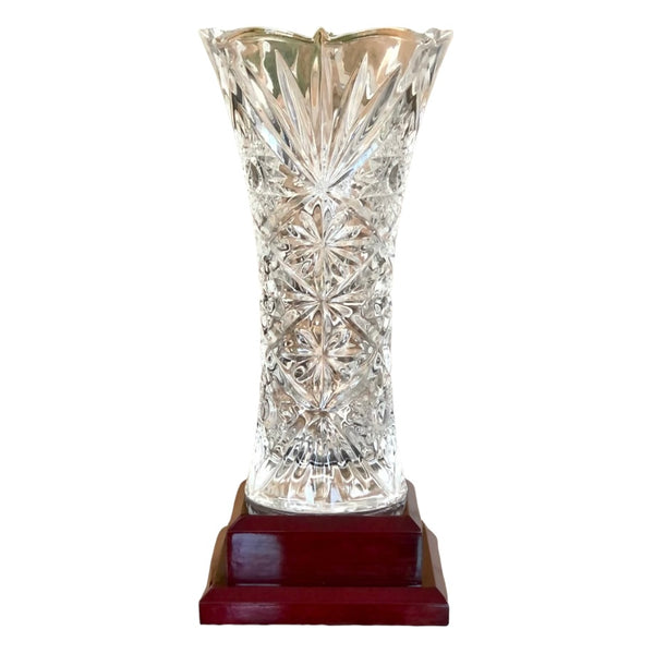 large crystal vase award