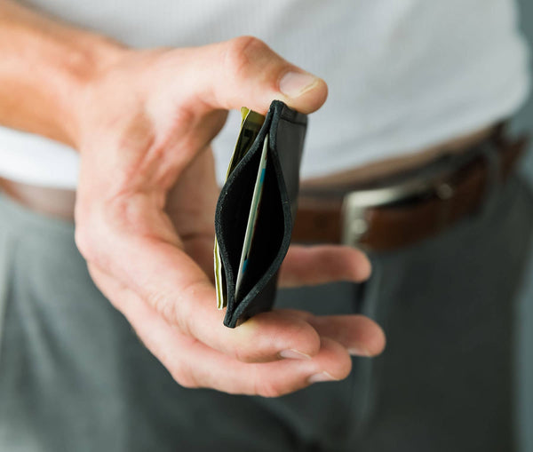 Genuine Leather Money Clip/Card Holder