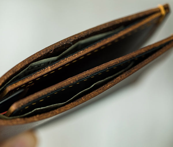 Genuine Leather Bi-Fold Wallet