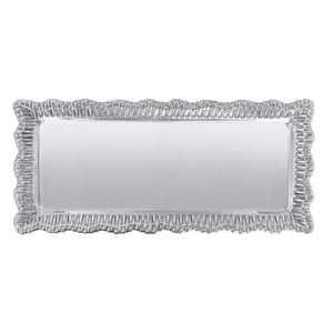 Mariposa Wicker Bordered Rectangular Tray