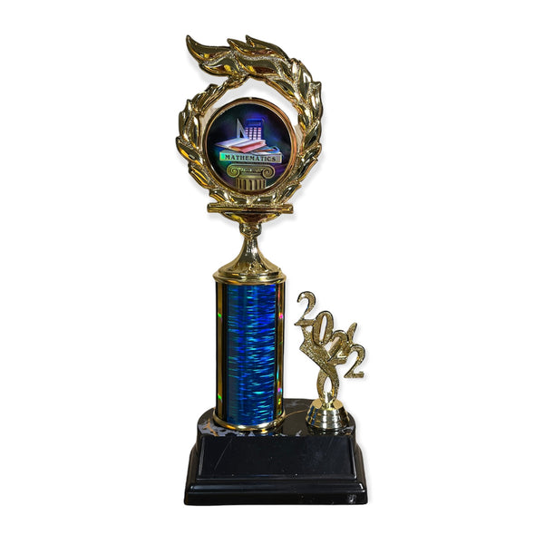 math trophy with free engraved plate