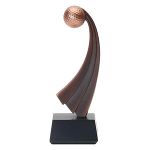 Golf Trophy - Bronze Wave