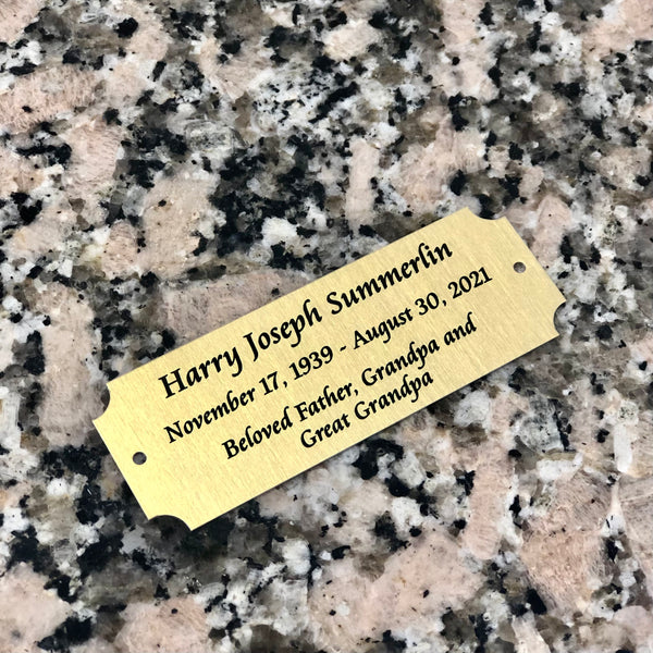 Metal Plate - Full Color Custom Engraved
