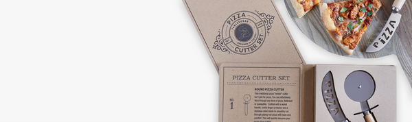 Pizza Cutter Book Box Gift Set