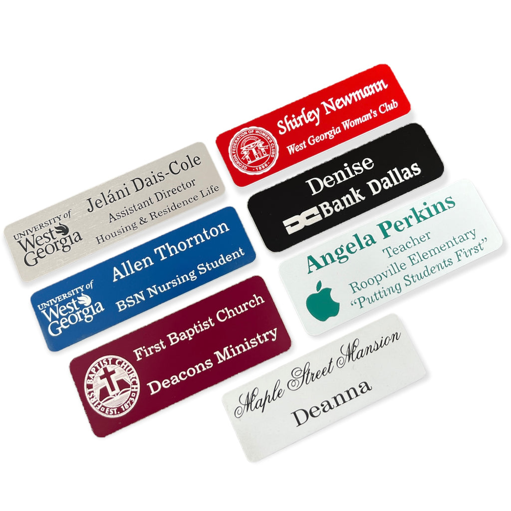 Custom Name Badges Lasered Name Badges Personalized Badges Fast