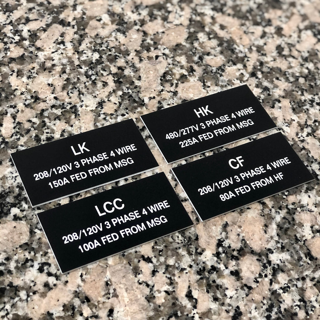 Engraved Plastic Tags | Plastic Plates | Engraved Plastic Labels ...