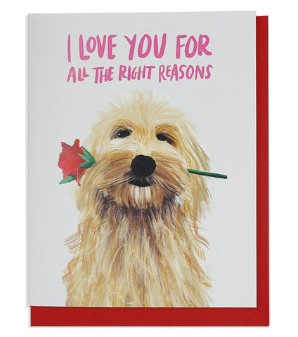 Greeting Card - Puppy Love