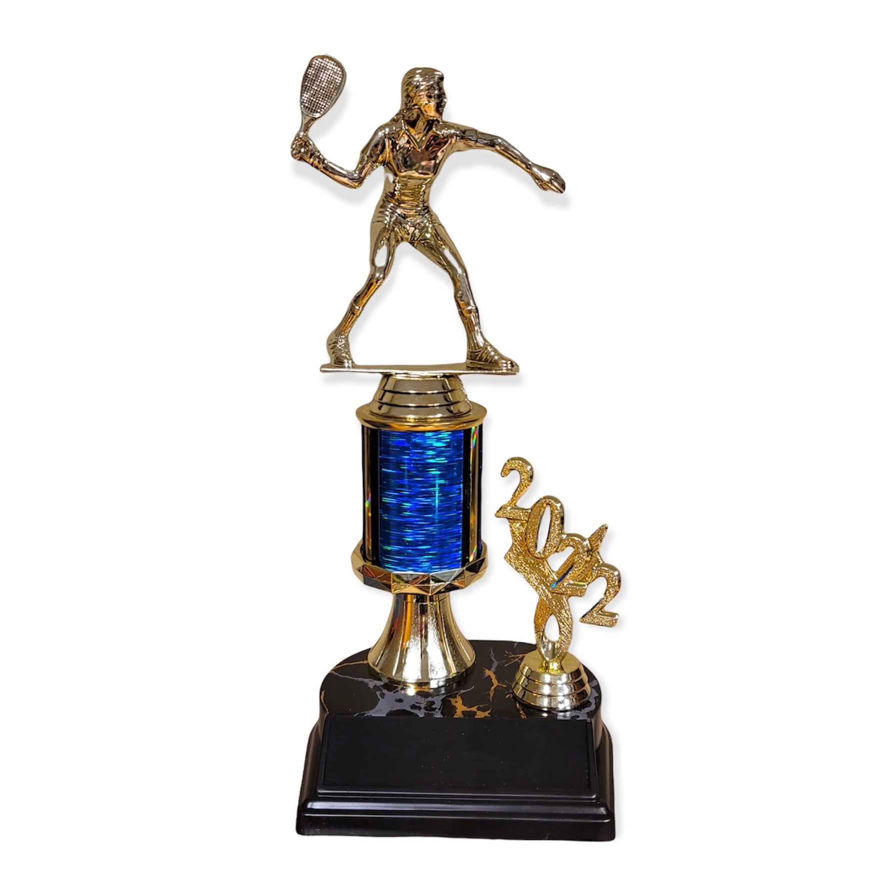 female racquetball trophy with free engraved plate