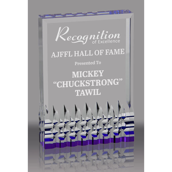 purple acrylic award
