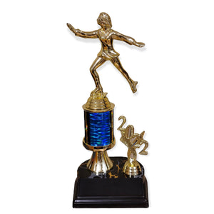 gold roller skater trophy