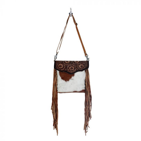 Myra Bag - Blossom Hand-Tooled Fringe Bag