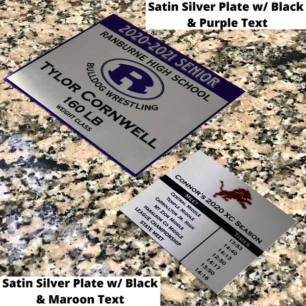 Metal Plate - Full Color Custom Engraved