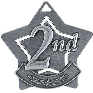 silver star second place medal