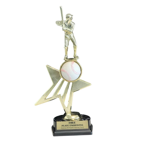 shooting star baseball riser trophy