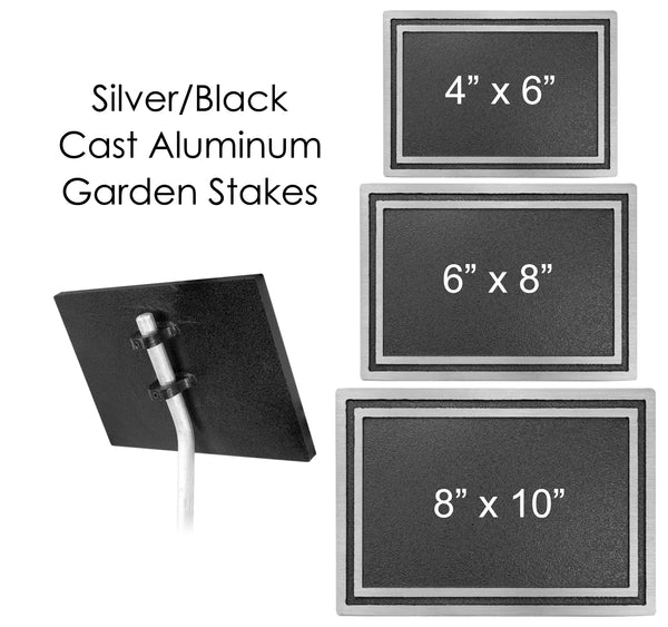 Custom engraved outdoor garden stake