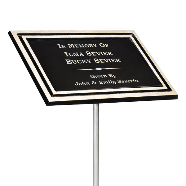 custom engraved cast aluminum plaque