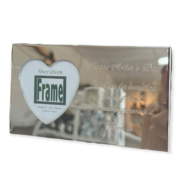 Picture Frame - Silver Heart