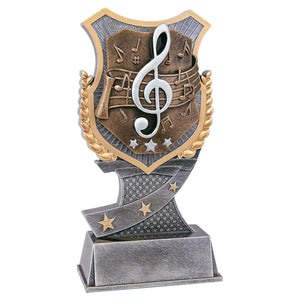 Music Trophy - Silver Shield