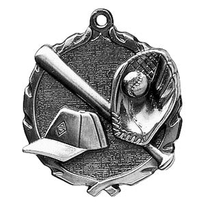 silver wreath baseball medal