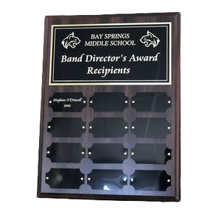 perpetual plaque with engraved perpetual plates
