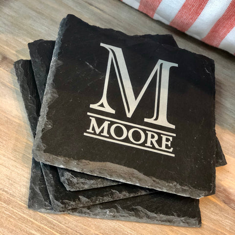 Personalized Square Slate Coaster