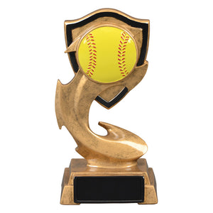 Softball Trophy - Electric Flame