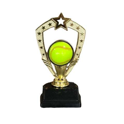 Softball Figure on a Base Trophy