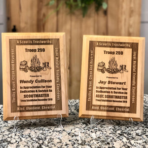 Plaque - Solid Alder Wood