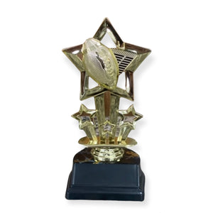 star football trophy with engraved plate