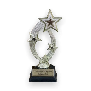 gold rotating star trophy