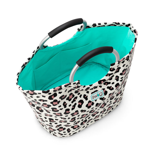 leopard beach bag