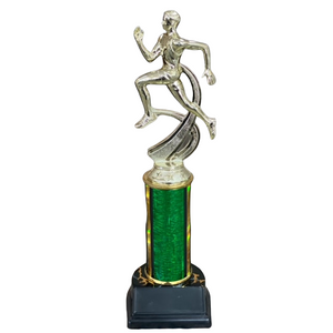 Track Player Trophy w/ colored column