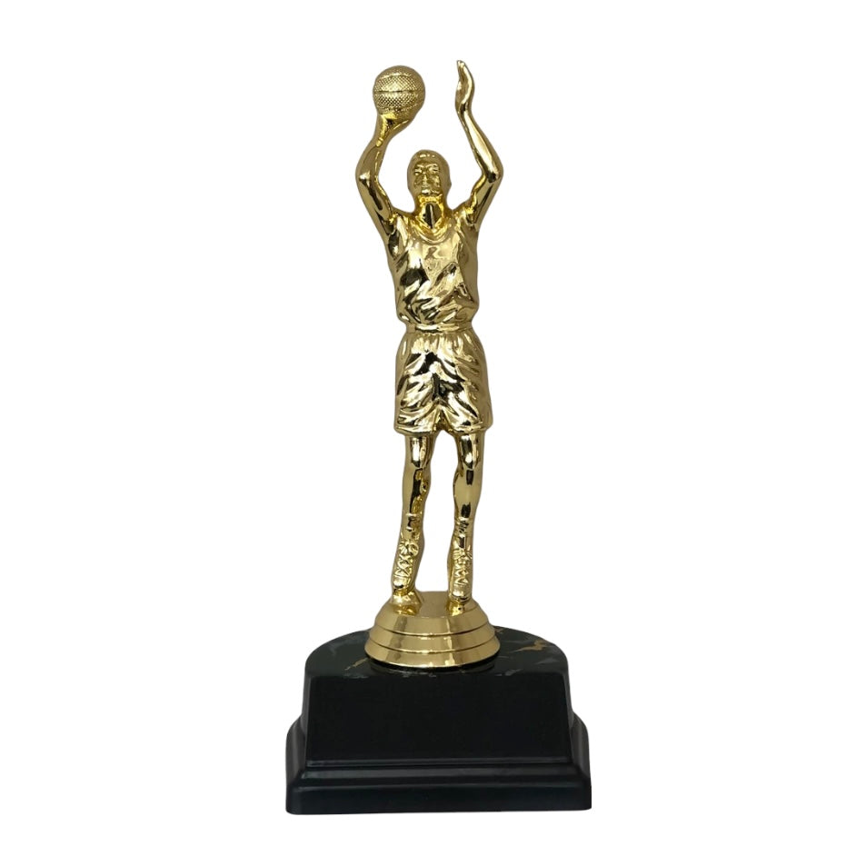 traditional basketball male trophy