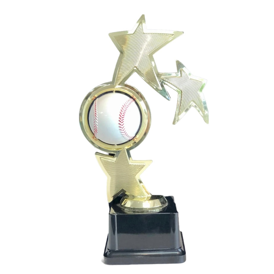 spinning baseball trophy