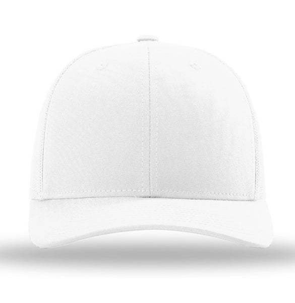 white/white richardson 112 trucker hat