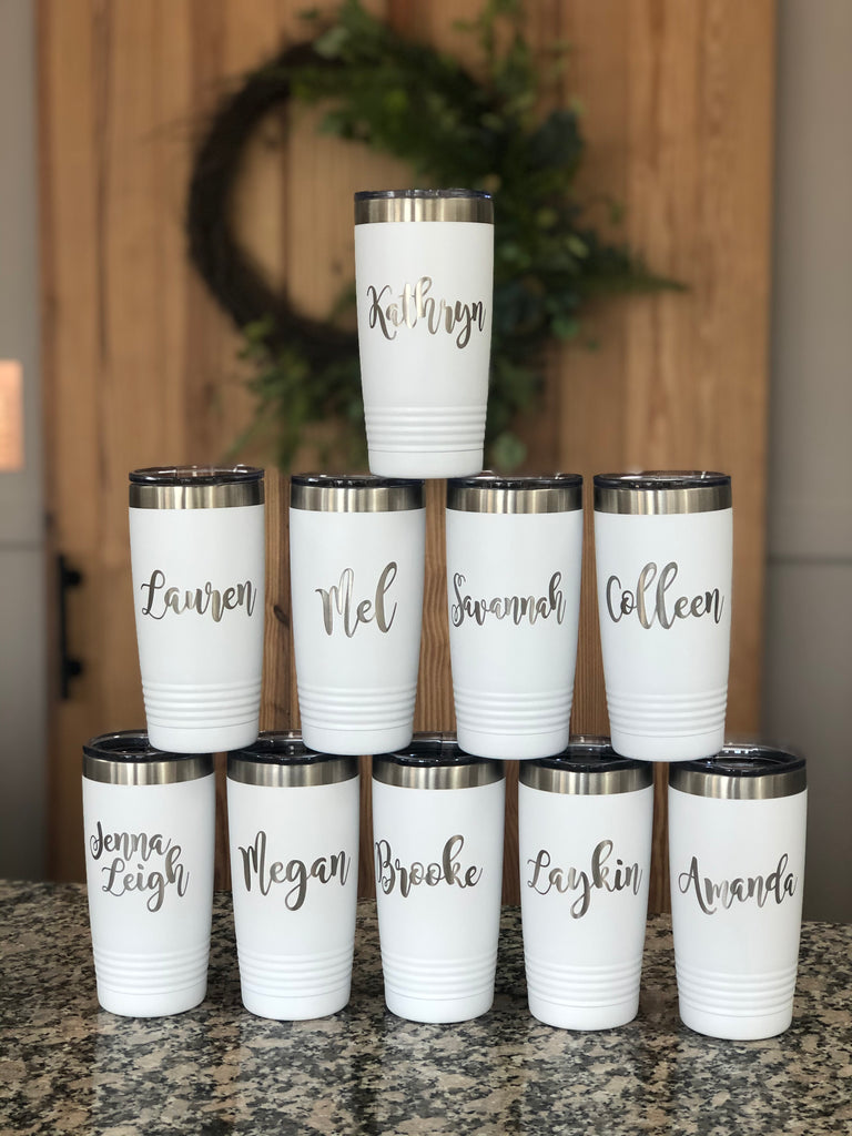 Personalized 20 oz Tumbler – Ginger Squared