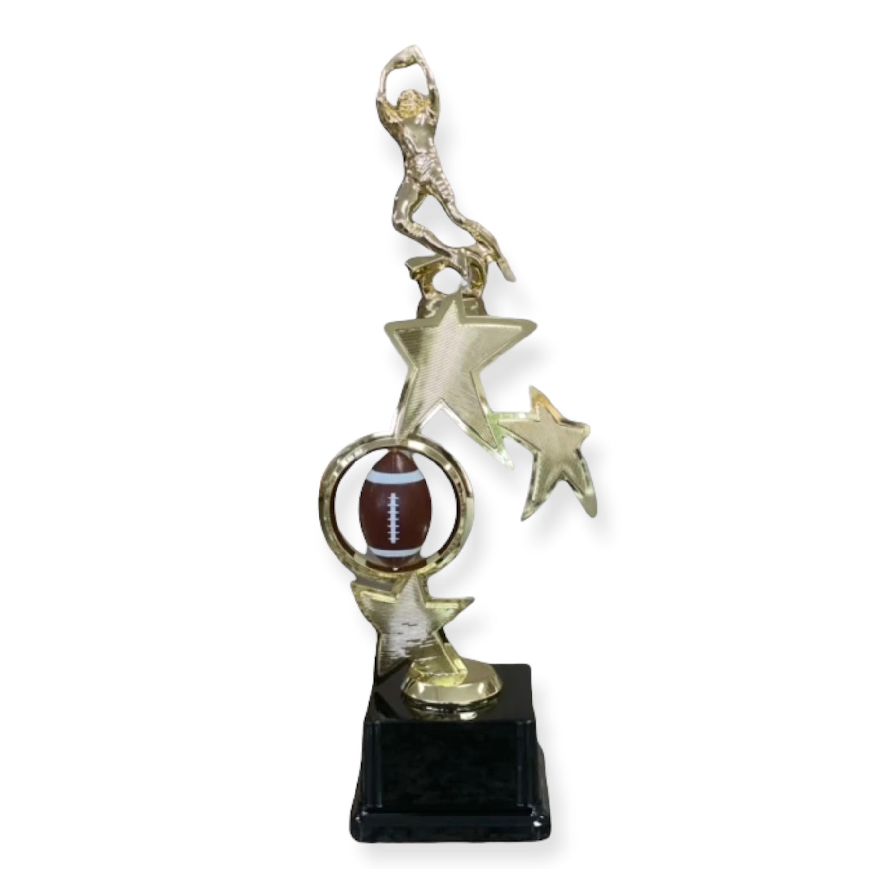 Wide receiver football trophy