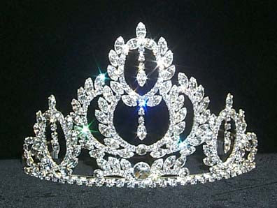 Large rhinestone tiara.