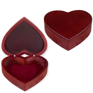 wooden heart jewelry box