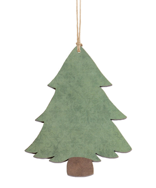 Ornament - Faux Wood Christmas Tree